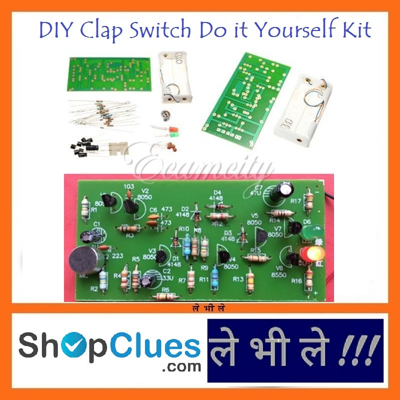 Buy E60 DIY Electronic Battery Operated 3V Clap Activated Switch Do it Yourself Kit Online - Get ...