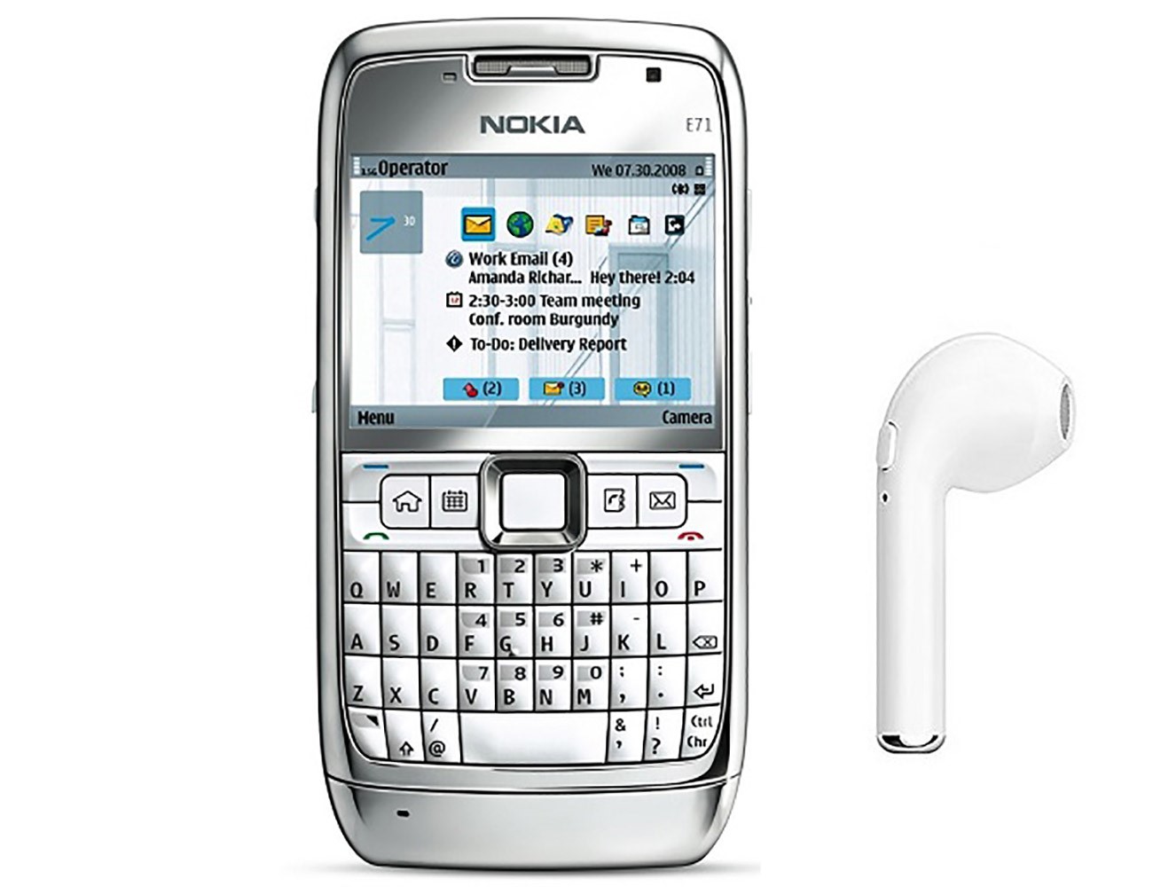 Buy (Refurbished) Nokia E71 (White, Single SIM, 2.3 Inch Display