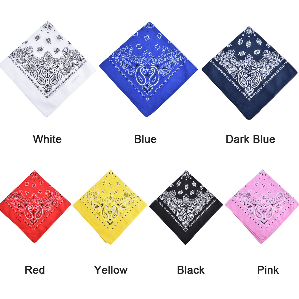 Buy Square Paisley Bandana Hair Band Neckerchief Kerchief Unisex