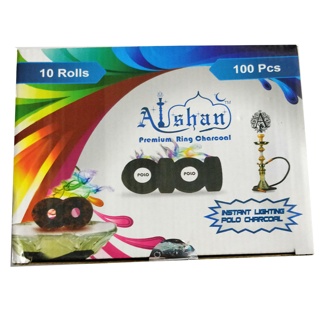 Buy Alshan Premium Hookah Magic Coal Pack of 8 (80 Discs) Online