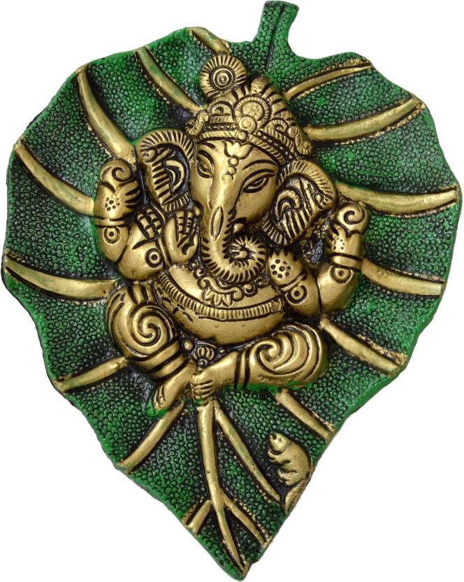 Ganesha Leaf Hanging ( Metal ), Ganesh Ji Hanging, ganesha statue
