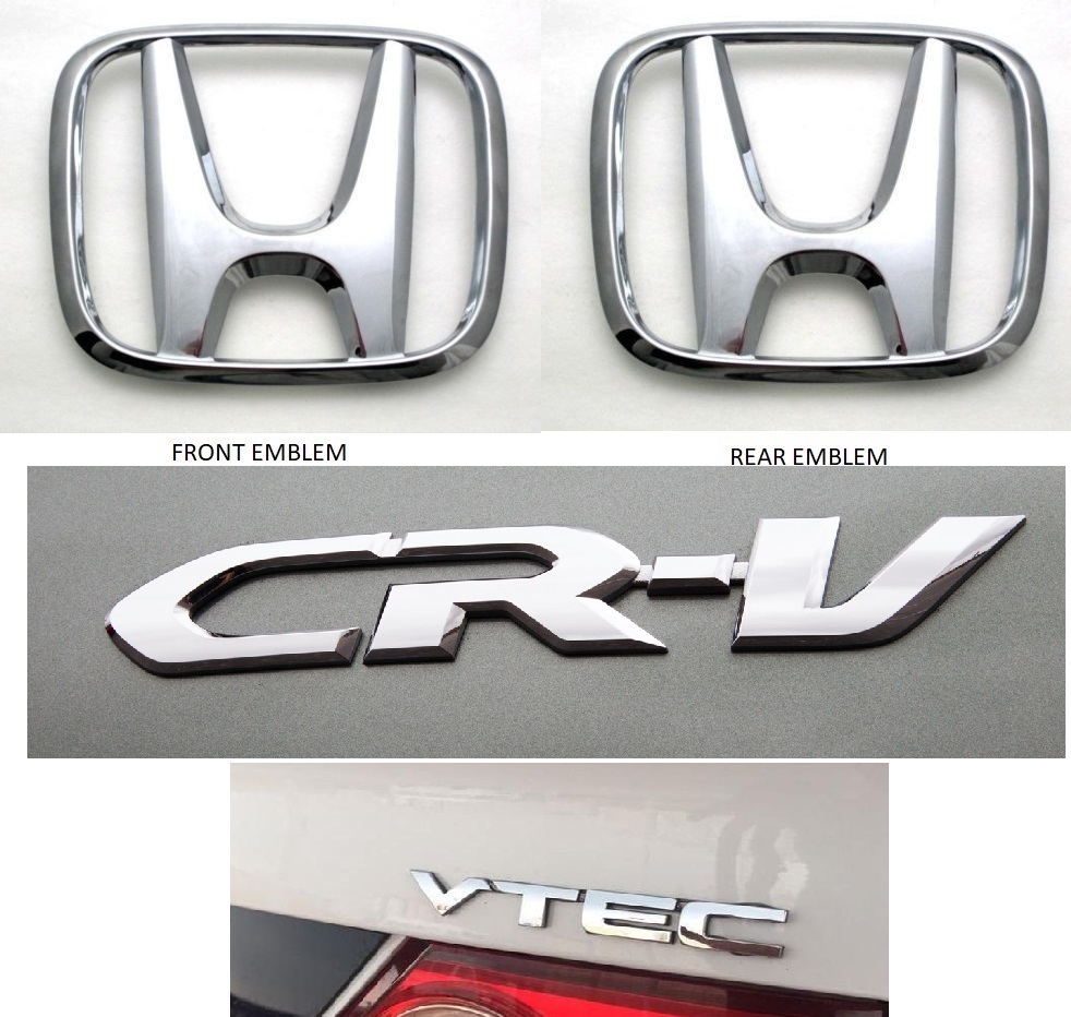 Buy LOGO HONDA CRV CRV MONOGRAM EMBLEM CHROME GRAPHICS DECALS MONO