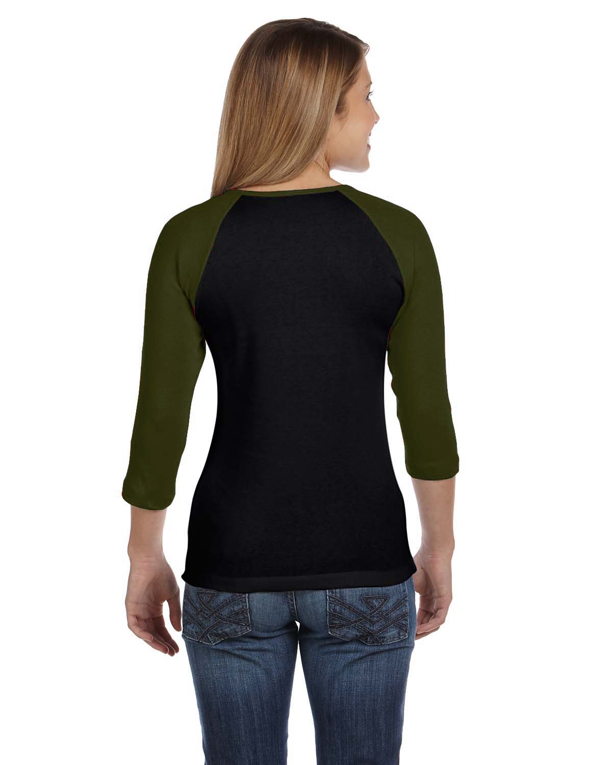 Buy Uniq Women Raglan 3/4 Sleeves T Shirts Slim Fit Plain Baseball ...