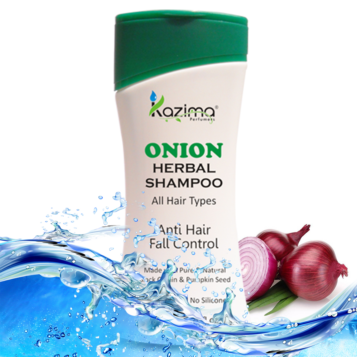 Buy KAZIMA Onion Herbal Shampoo 200ML with Multi Vitamins Milk Proteins