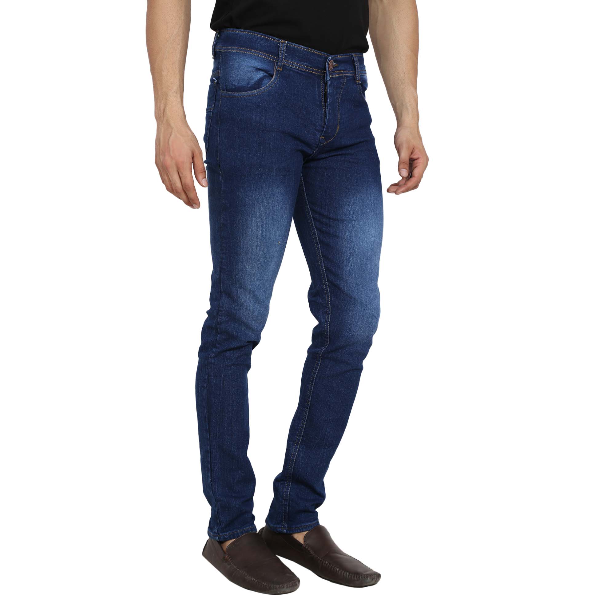 Buy Spain Style Men's Slim Fit Blue Jeans Online @ ₹659 from ShopClues