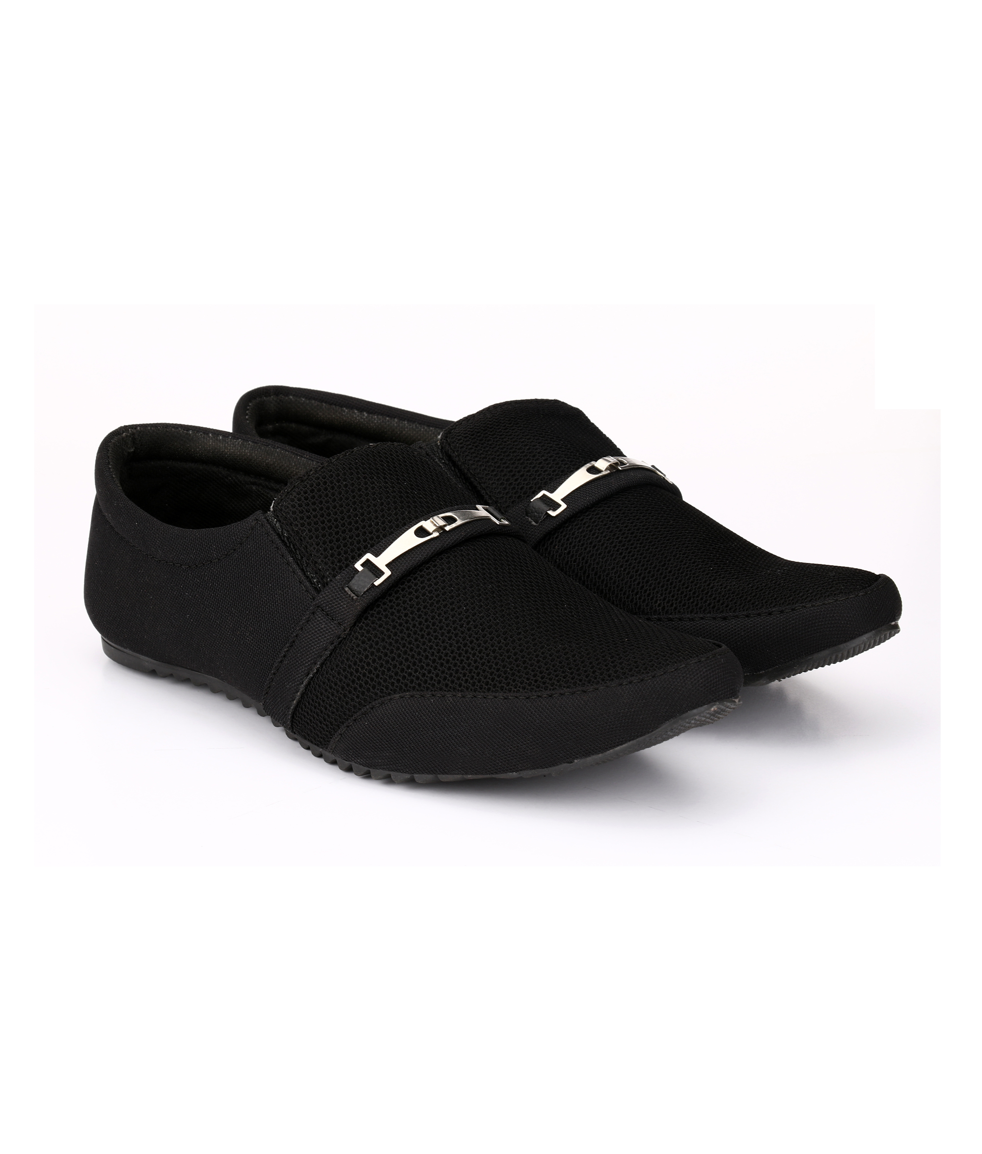 mens casual black loafers