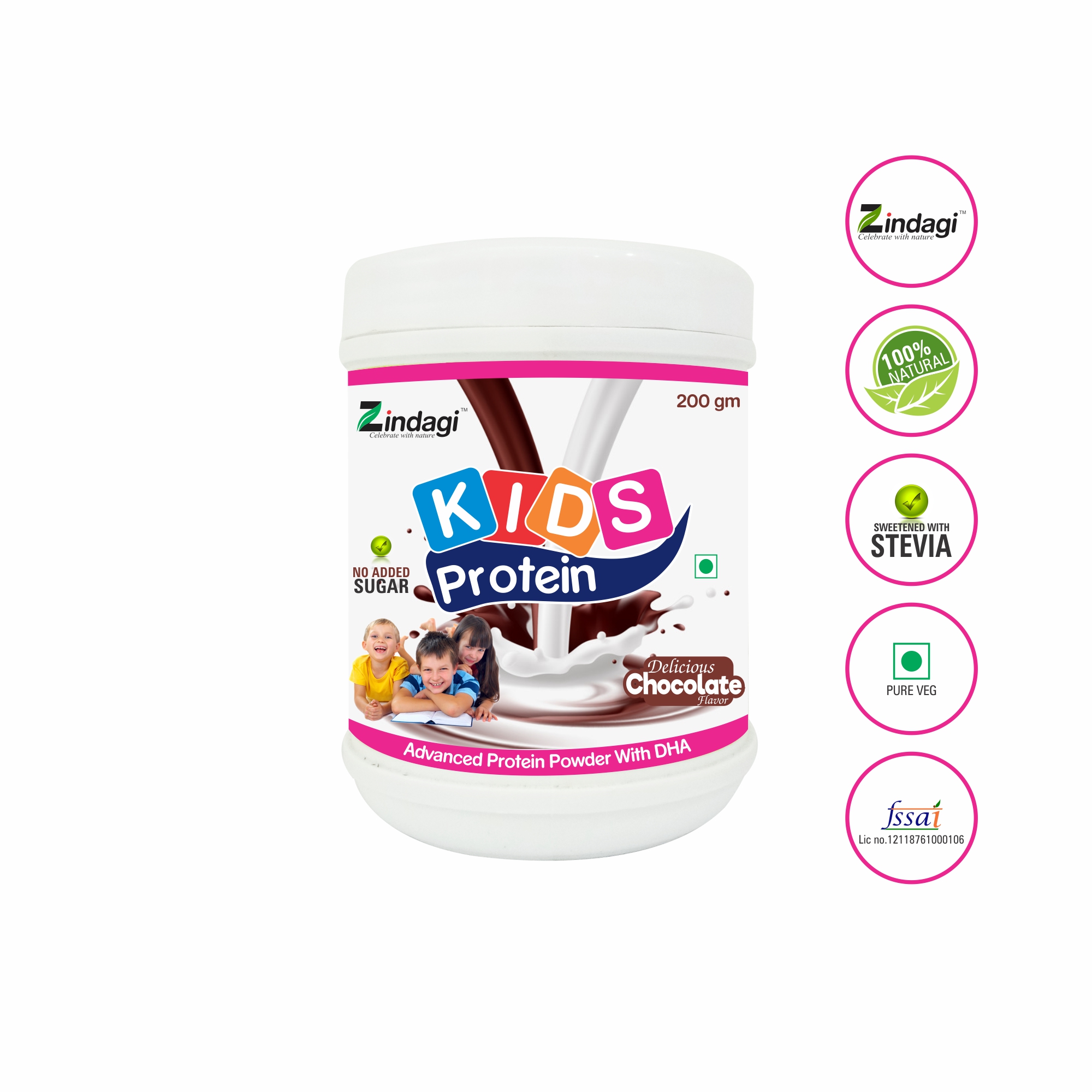 Buy Zindagi Protein Powder For Kids - Health Drink For Kids - Kids ...