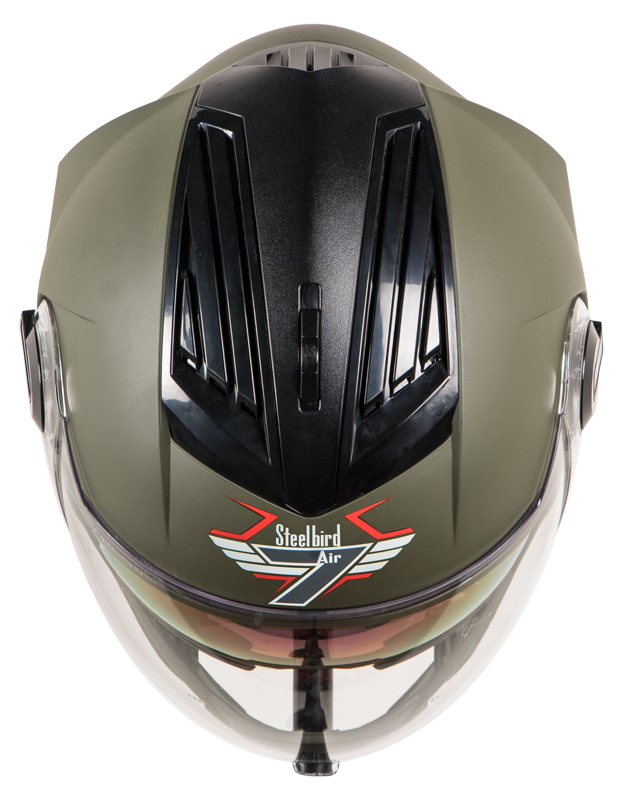Buy Steelbird SBA2 7WINGS Night Vision Dual Visor Helmet in Matt