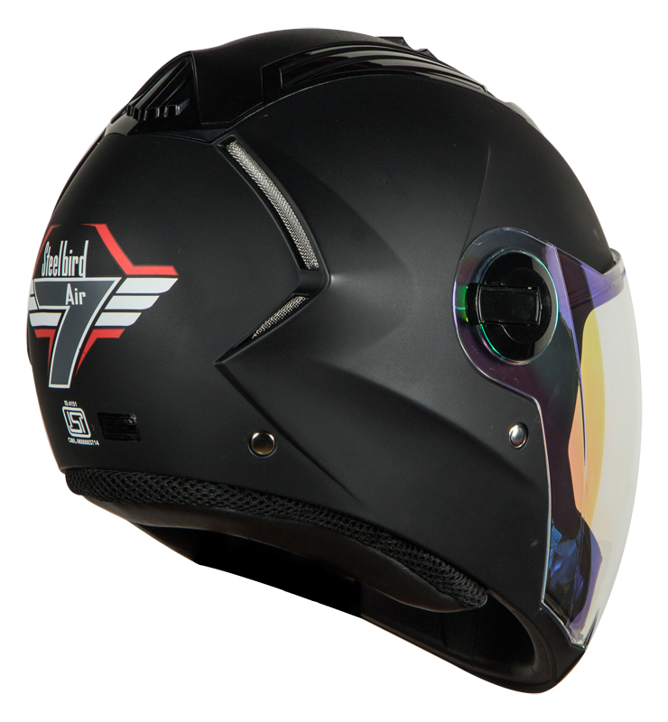 Buy Steelbird SBA-2 7WINGS Full Face Helmet with Dual Action Night ...