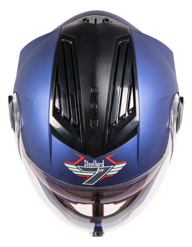 Buy Steelbird SBA2 7WINGS Dual Visor Helmet Inner Chrome Visor/Outer