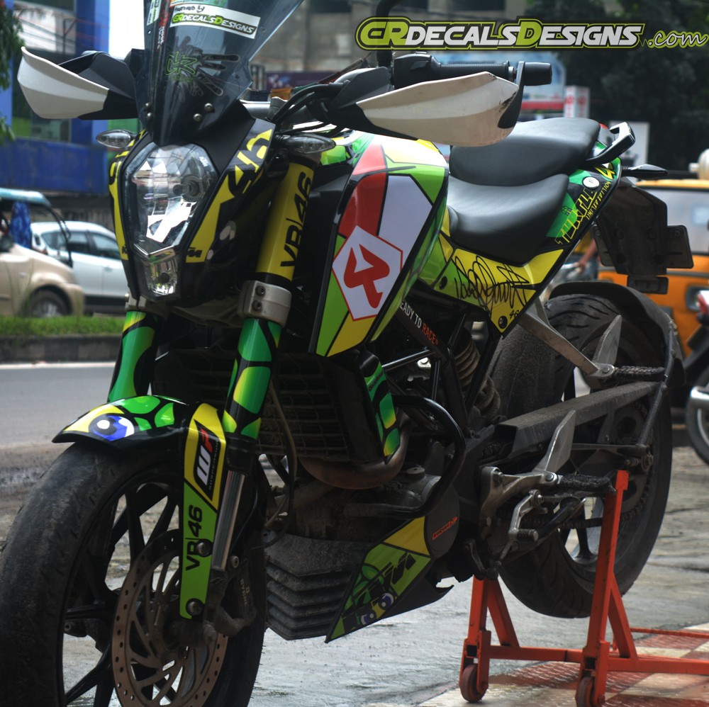 Buy CR Decals KTM Duke VR46 TURTLE EDITION Sticker Kit (Duke 125/200