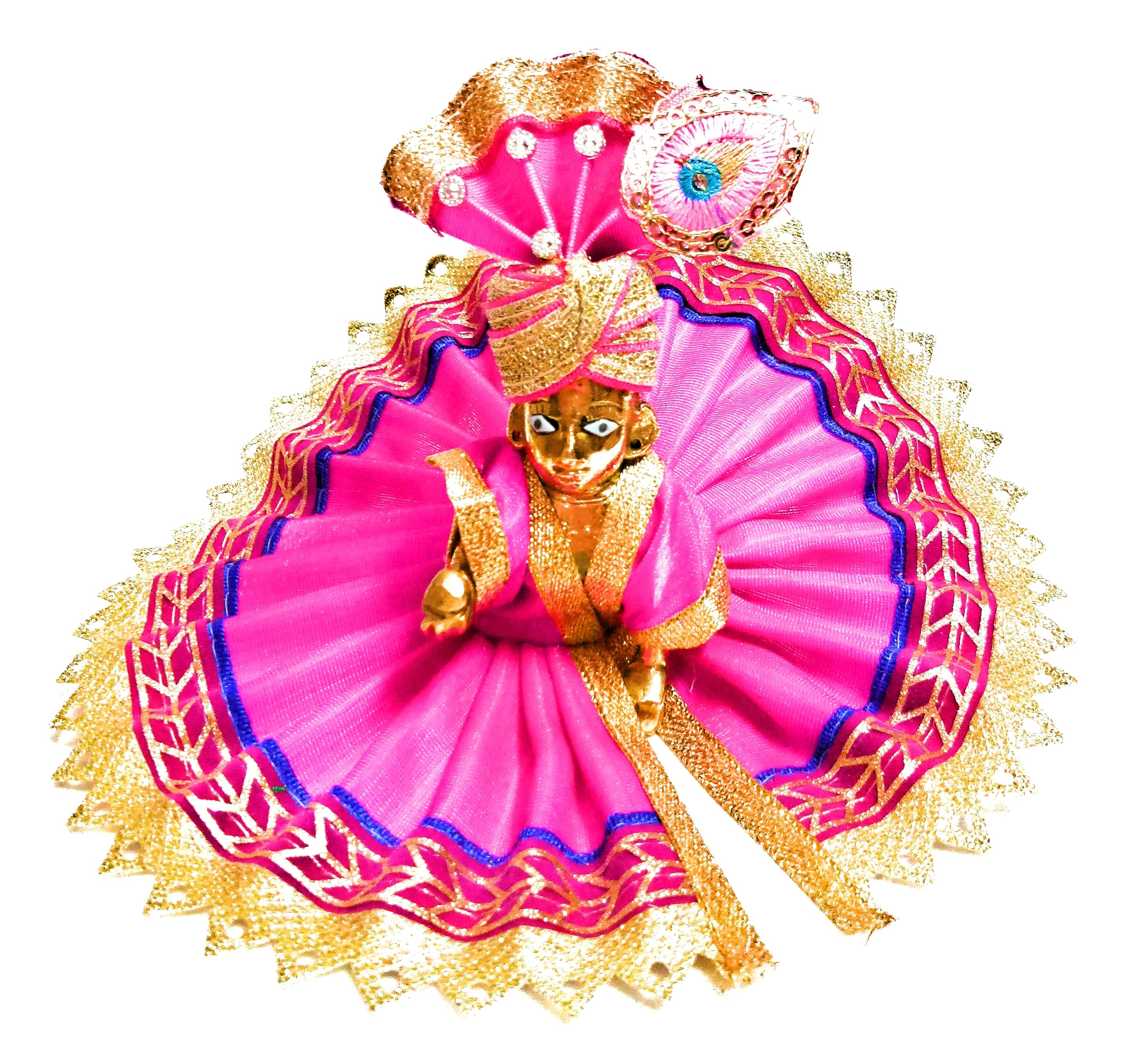 Buy Bal Gopal Pital Brass Murti Laddu gopal Krishna Murti Thakur Ji ...