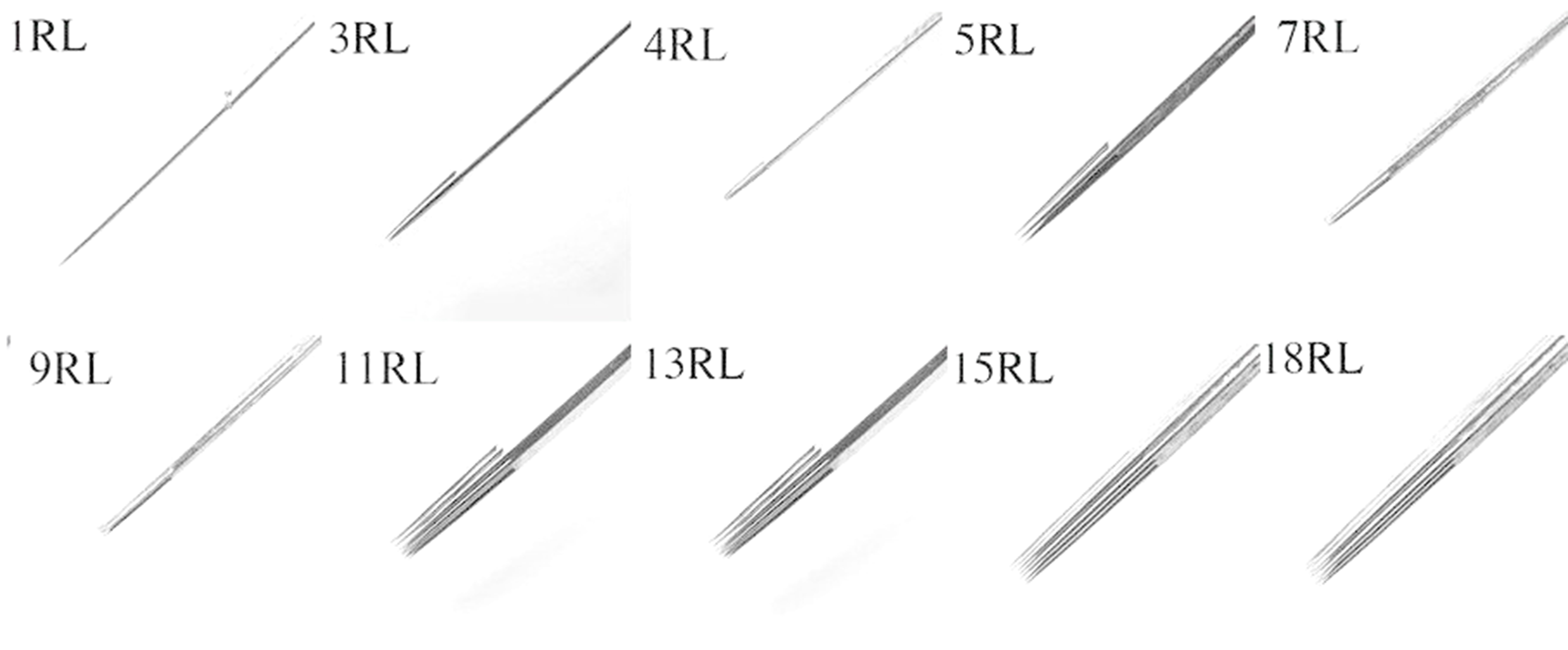 Buy MUMBAI TATTOO NEEDLES 7RL ROUND LINER, SHADER WITHOUT NIPPPLE WHITE