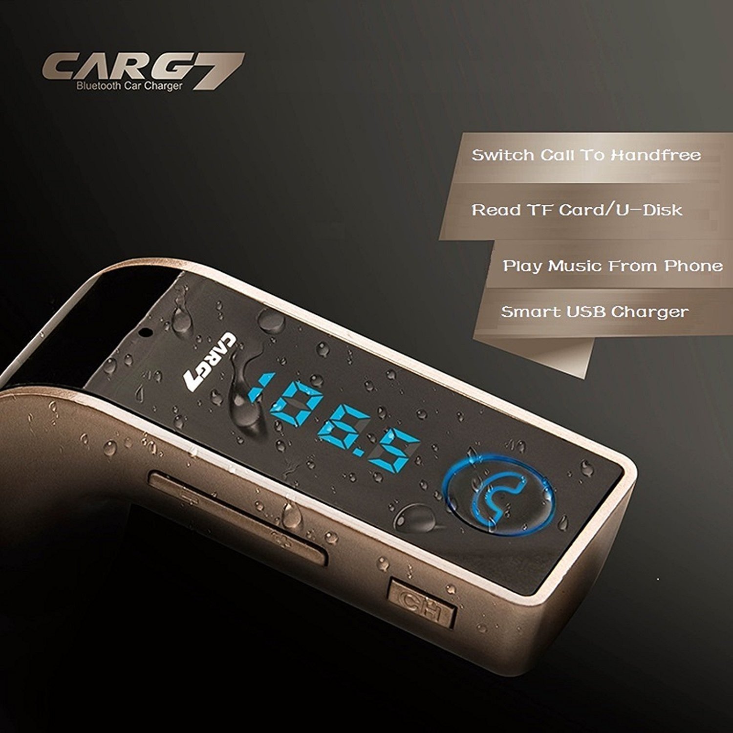 Buy Carg7 Bluetooth Device with Car Charger (Multicolor) Online ₹879