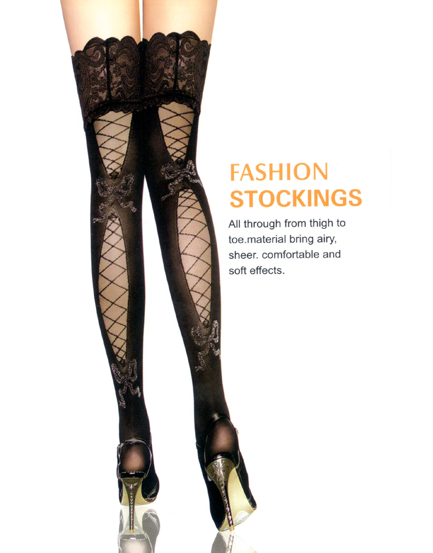 Buy Leg Avenue Criss Cross Net Stockings Online - Get 33% Off