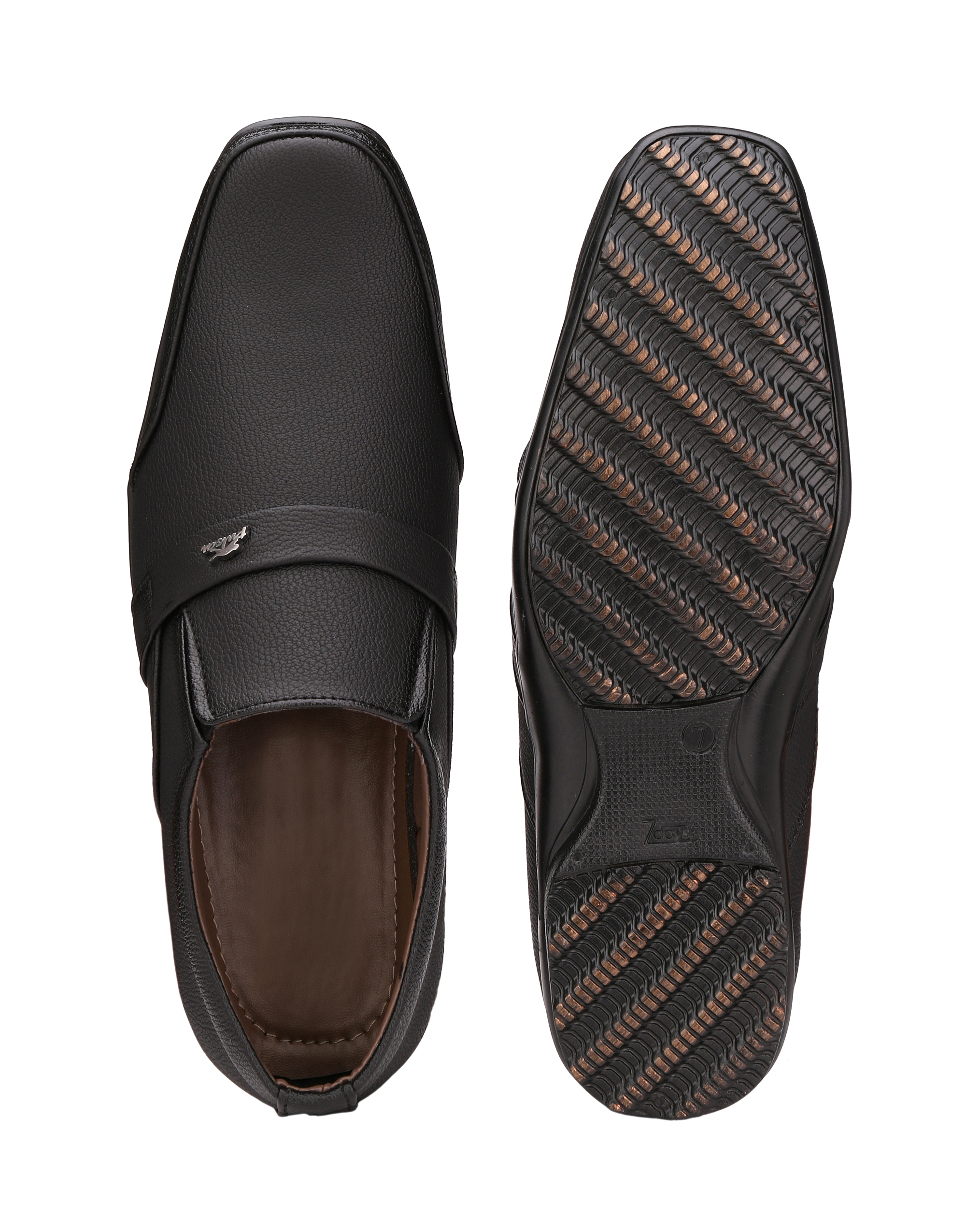 black formal slippers
