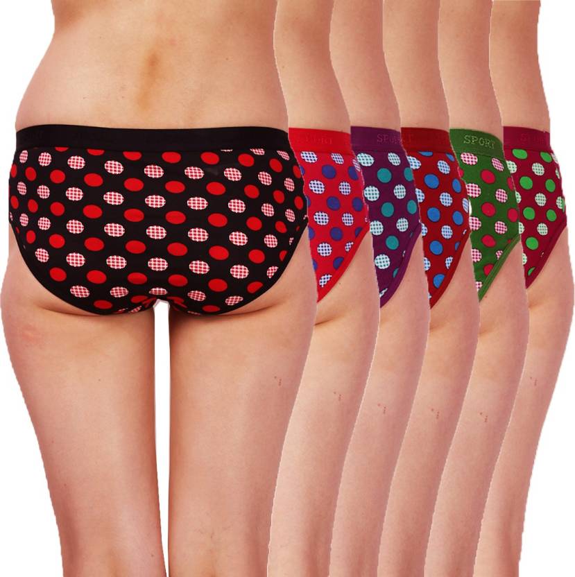 Buy Ladies Panties Multi Print Colors Premium Combed Cotton Trendy Ladies Brief In Multi Print 9188