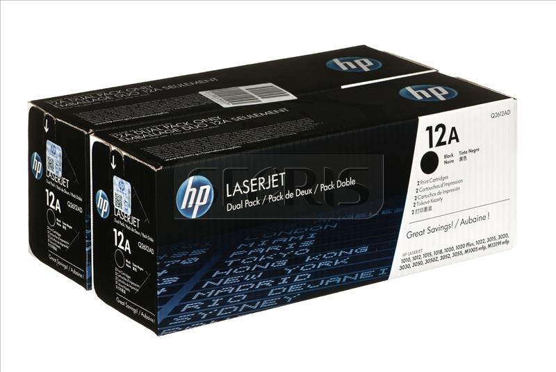 Buy Hp 12a Black Dual Pack Laserjet Toner Cartridge Q2612a Online ₹1750 From Shopclues 0190