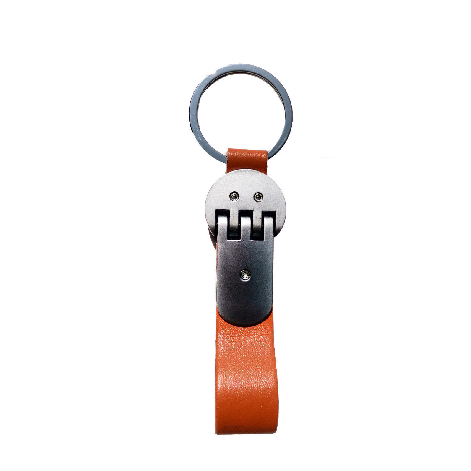 Buy Hims Leather Metal KTM Logo Key Ring (Orange) for KTM Bike Key