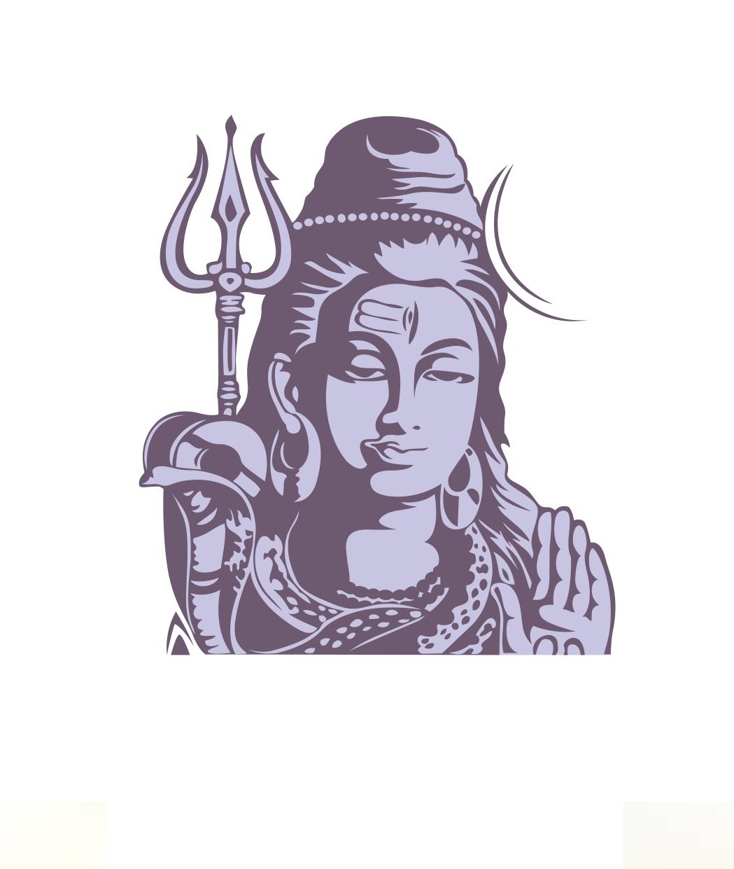 Buy wall dreams Shiva Shankar Mahadeva Religious Inspirational Sticker ...