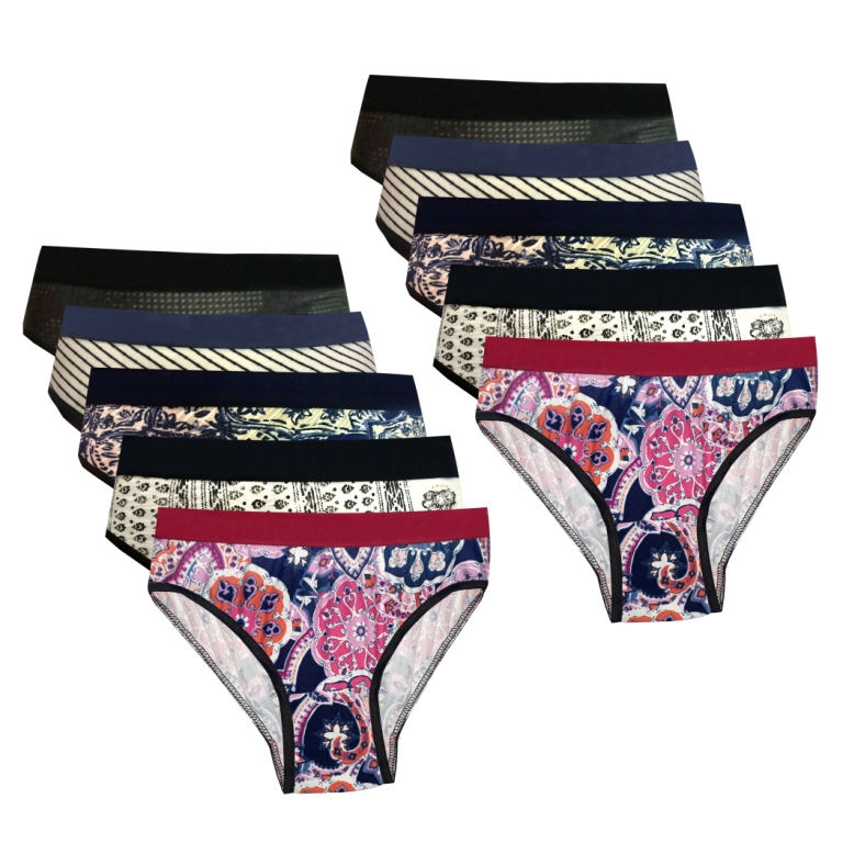 Buy Multicolor Printed Cotton Lycra Panties For Women By Ske Traders ...