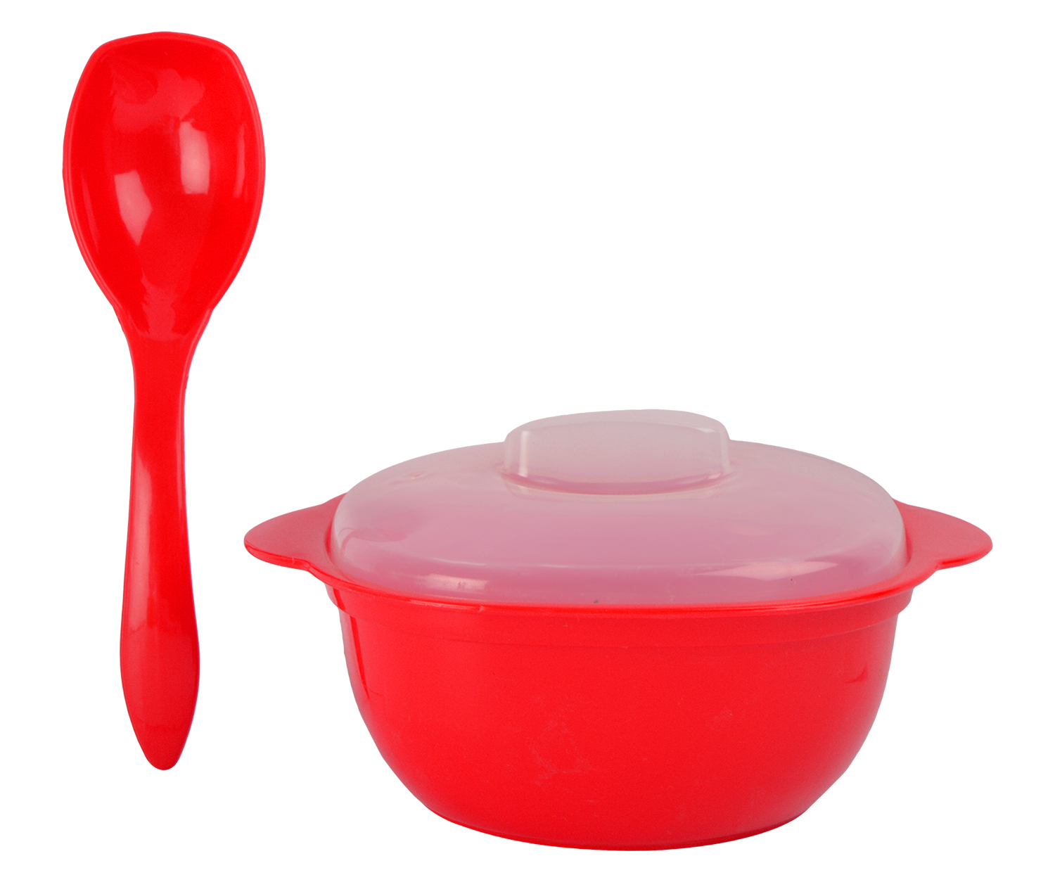 Buy LIFE PLAST Polypropylene Microwave Safe Casserole Set, 6Piece, Red