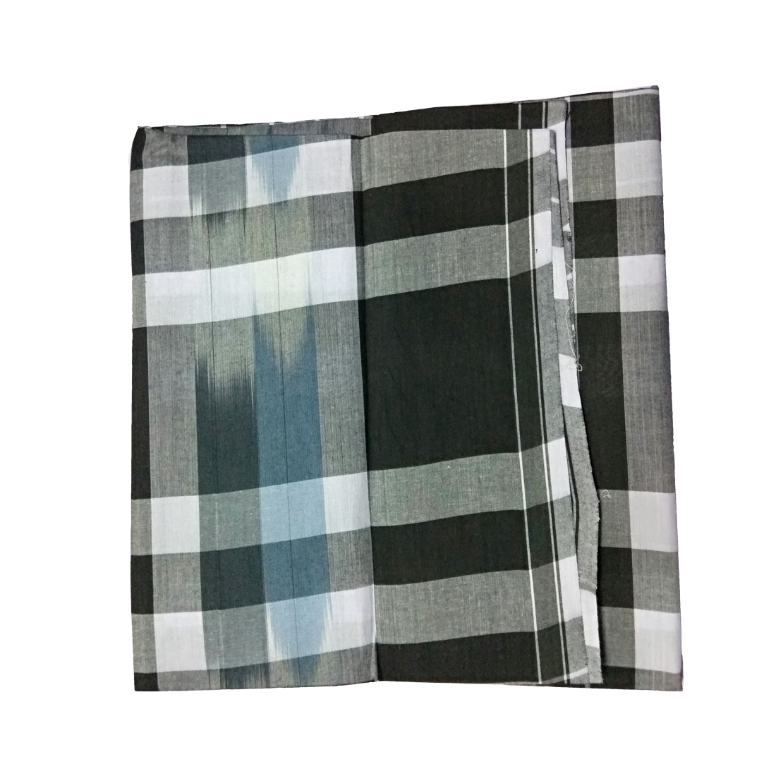 Buy Alif laila kattari black colour Checkered Pattern Cotton Black ...