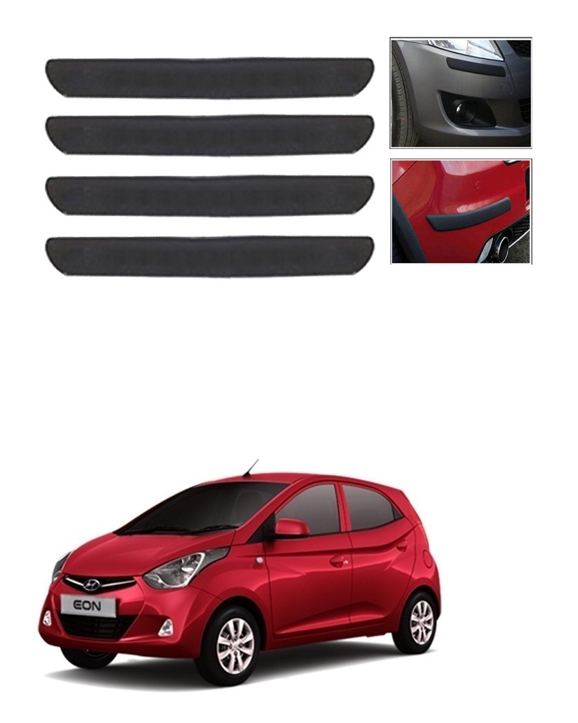 Buy KunjZone Car Bumper Guard Protector Color Black for Hyundai Eon