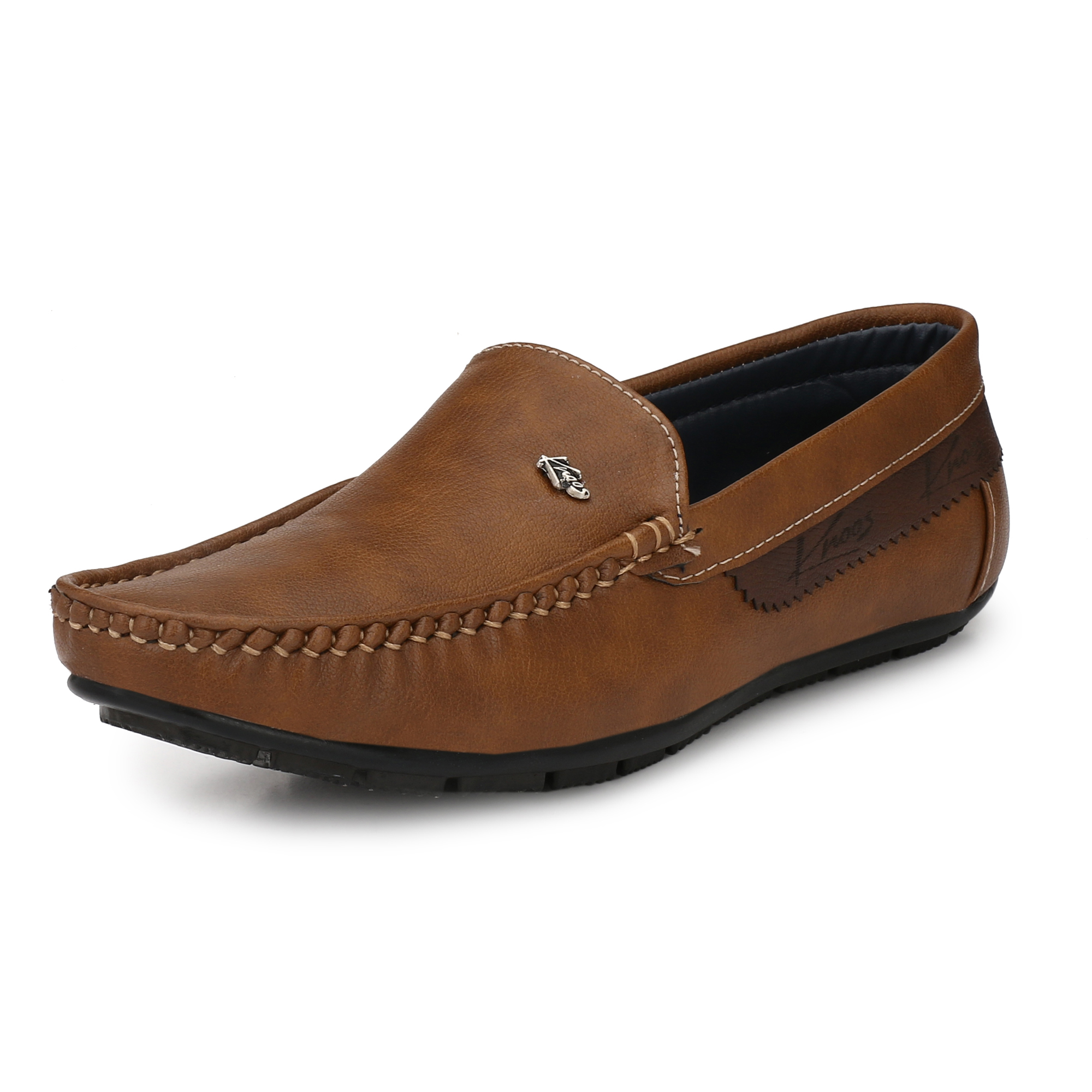 Buy Knoos Men's Tan Synthetic Leather Casual Loafer Online - Get 73% Off