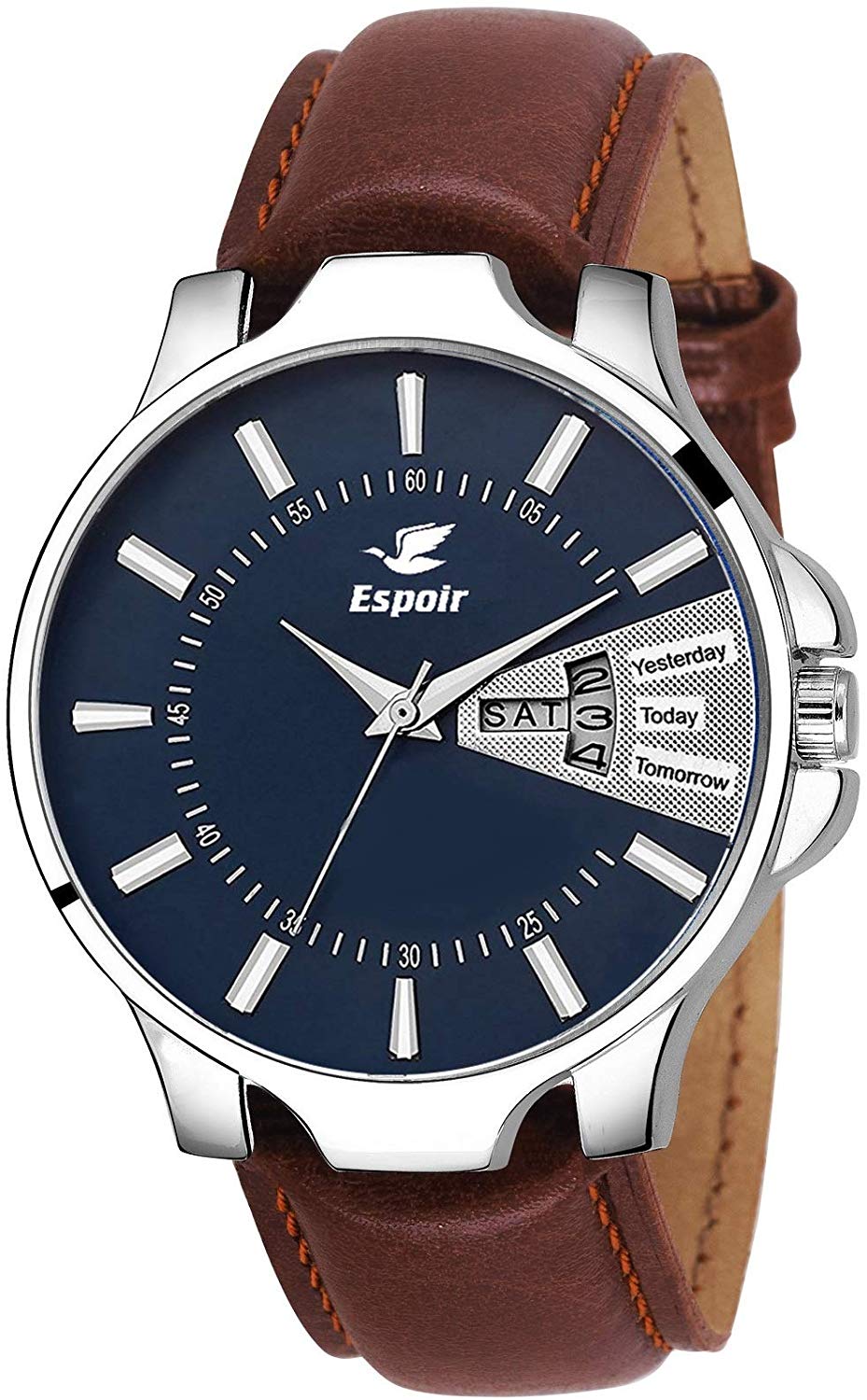 Espoir Analog Blue Dial Day And Date Men's and Boy's Watch InfiDex0507