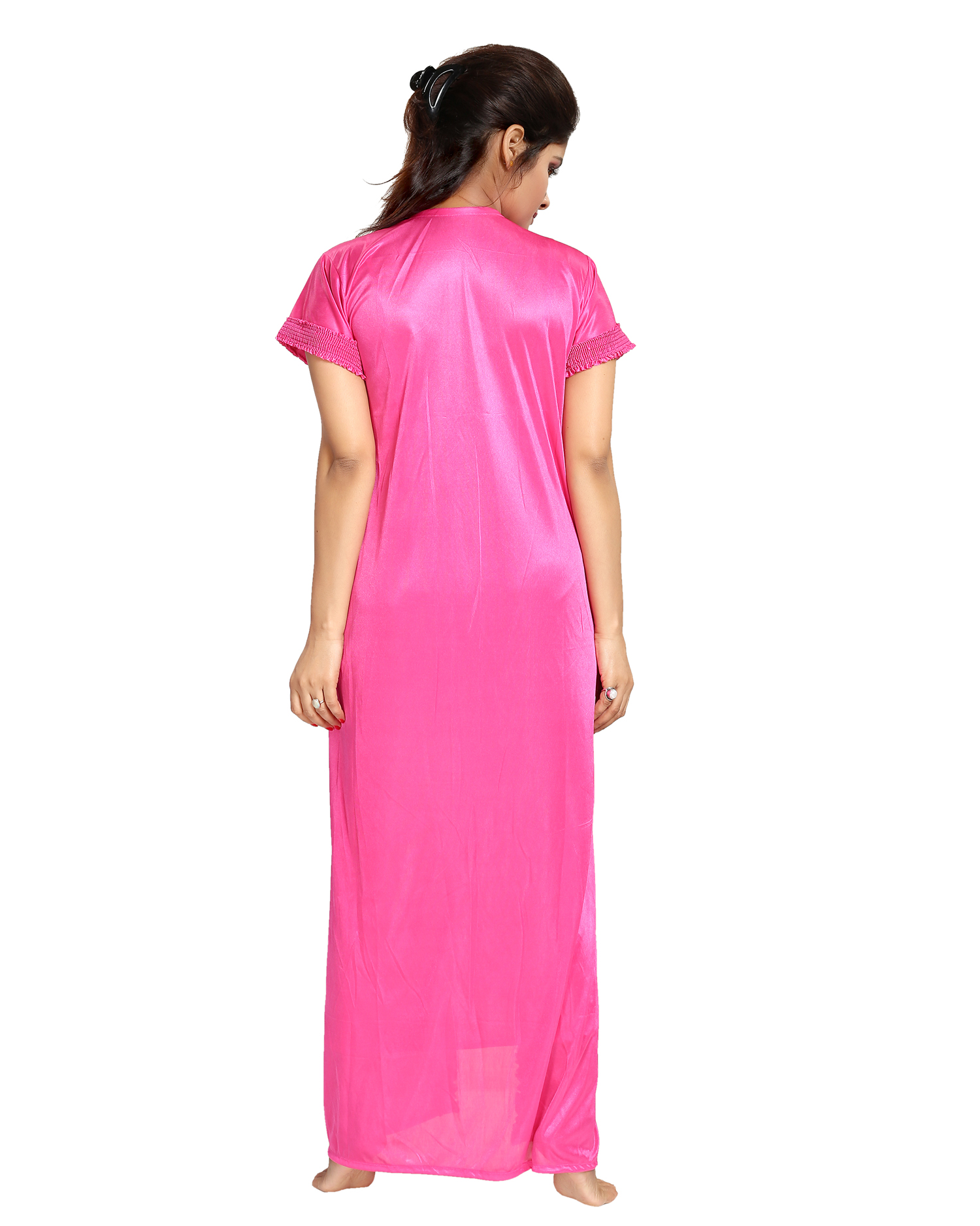 Buy Be You Pink Solid Women Nightwear Set Online @ ₹619 from ShopClues