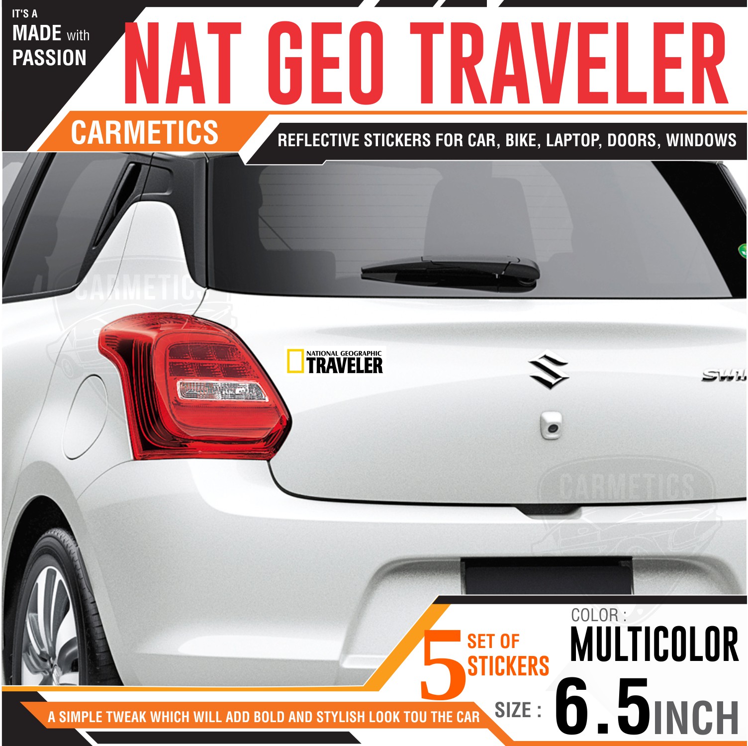 Buy Carmetics National Geographic Traveler Nat Geo Traveler Sticker For