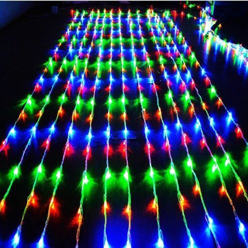 curtain string lights multicolor
