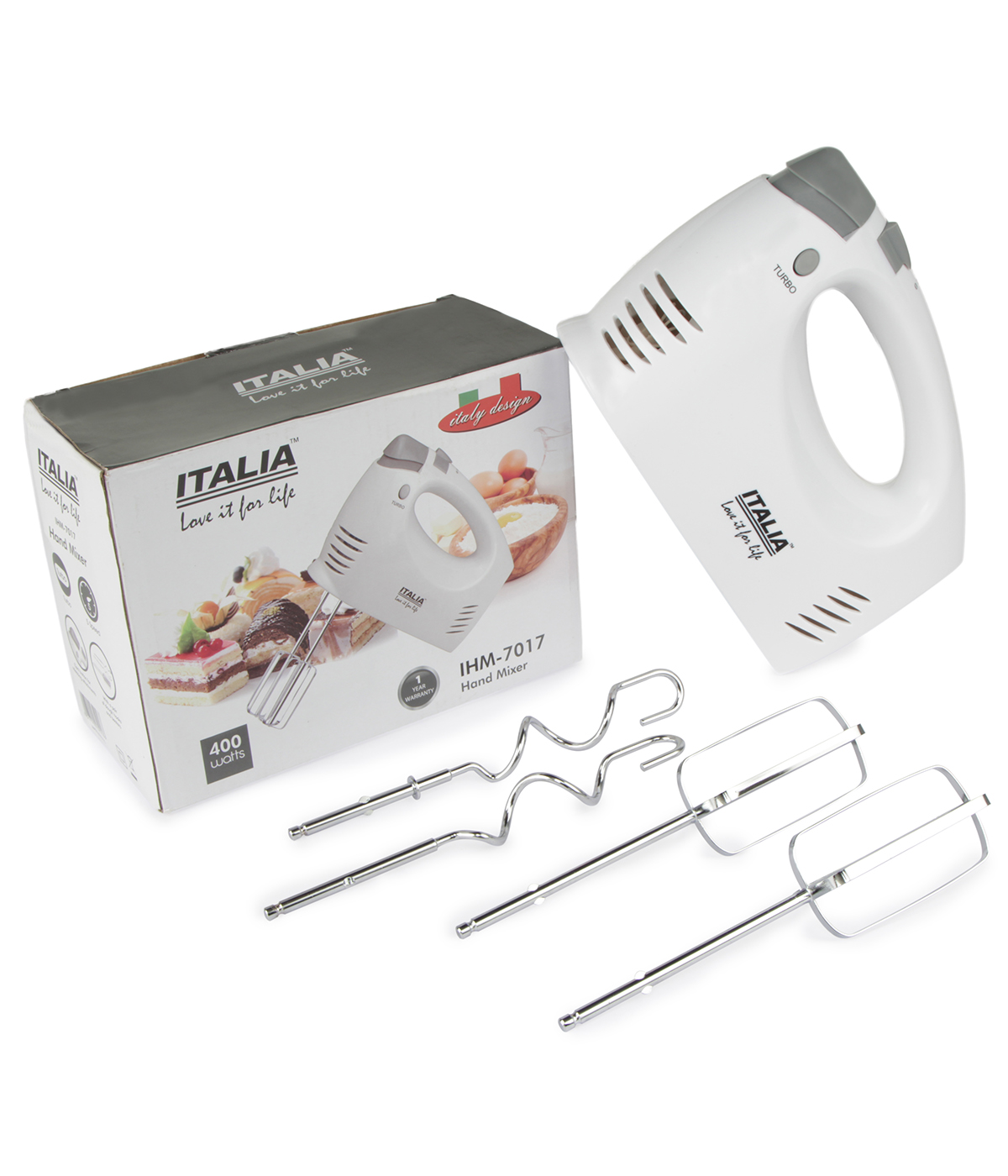 Buy Hand Mixer with 4 Stainless Steel blender, Hand Blender, Hand Mixer