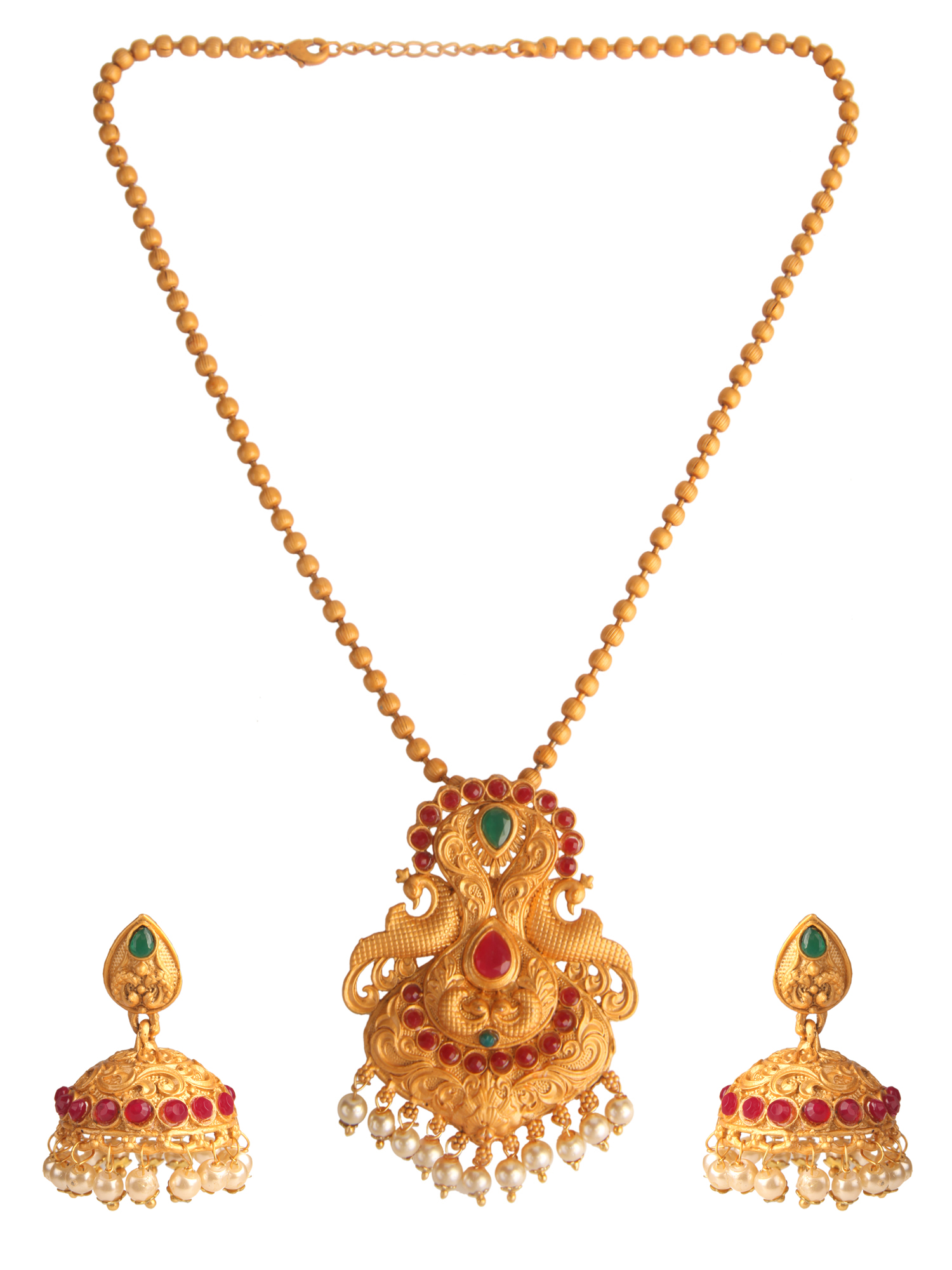 Buy Kord Store Party Wear Gold Multicolor Stone Traditional Jewellery