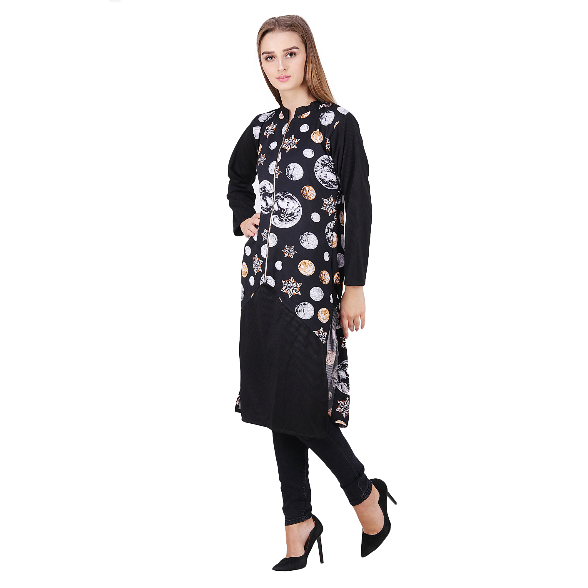 kurti design with front zip