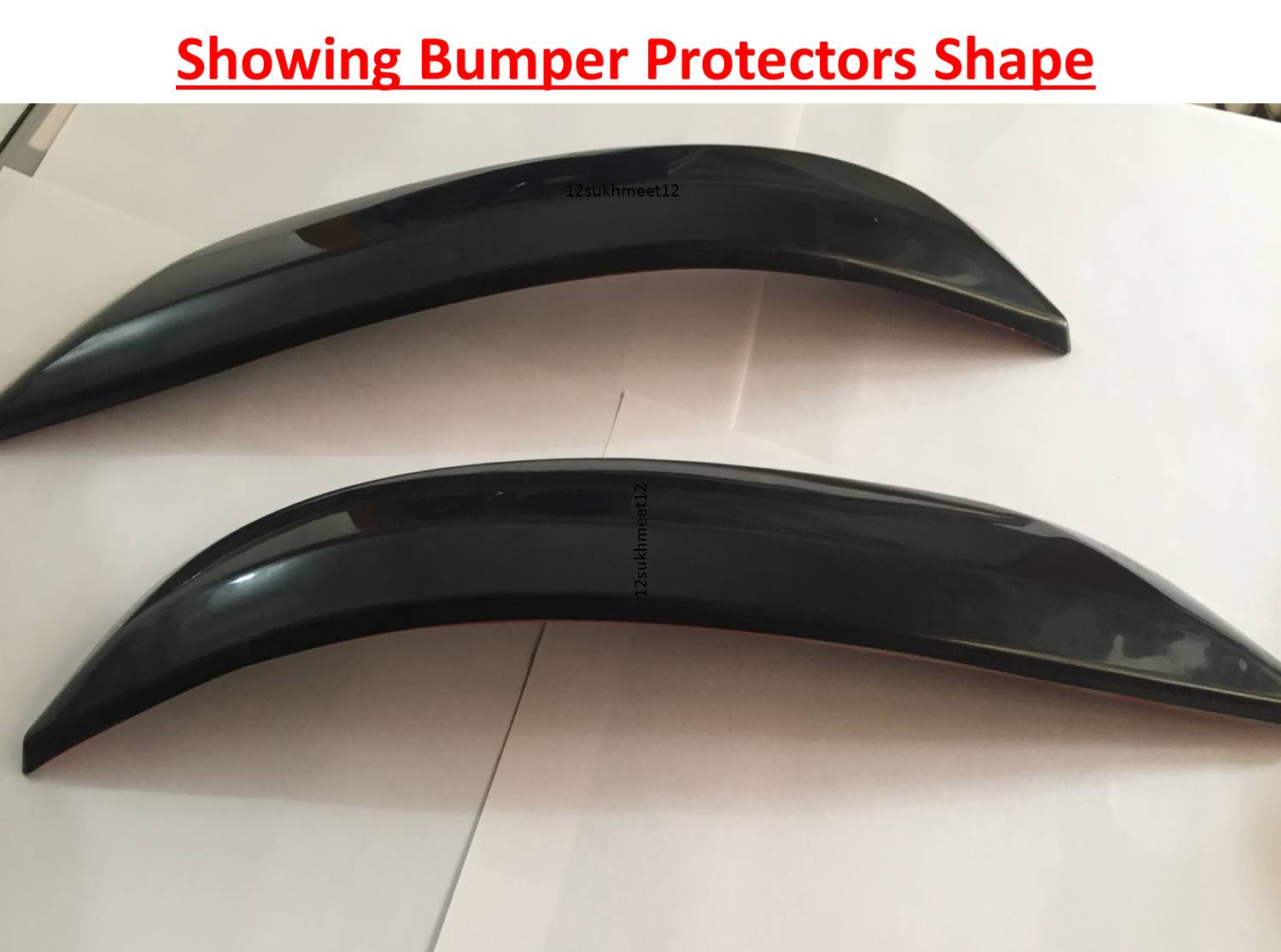 Buy Car Black Bumper Corner Protectors Guards Molding Set Of 4 Pieces