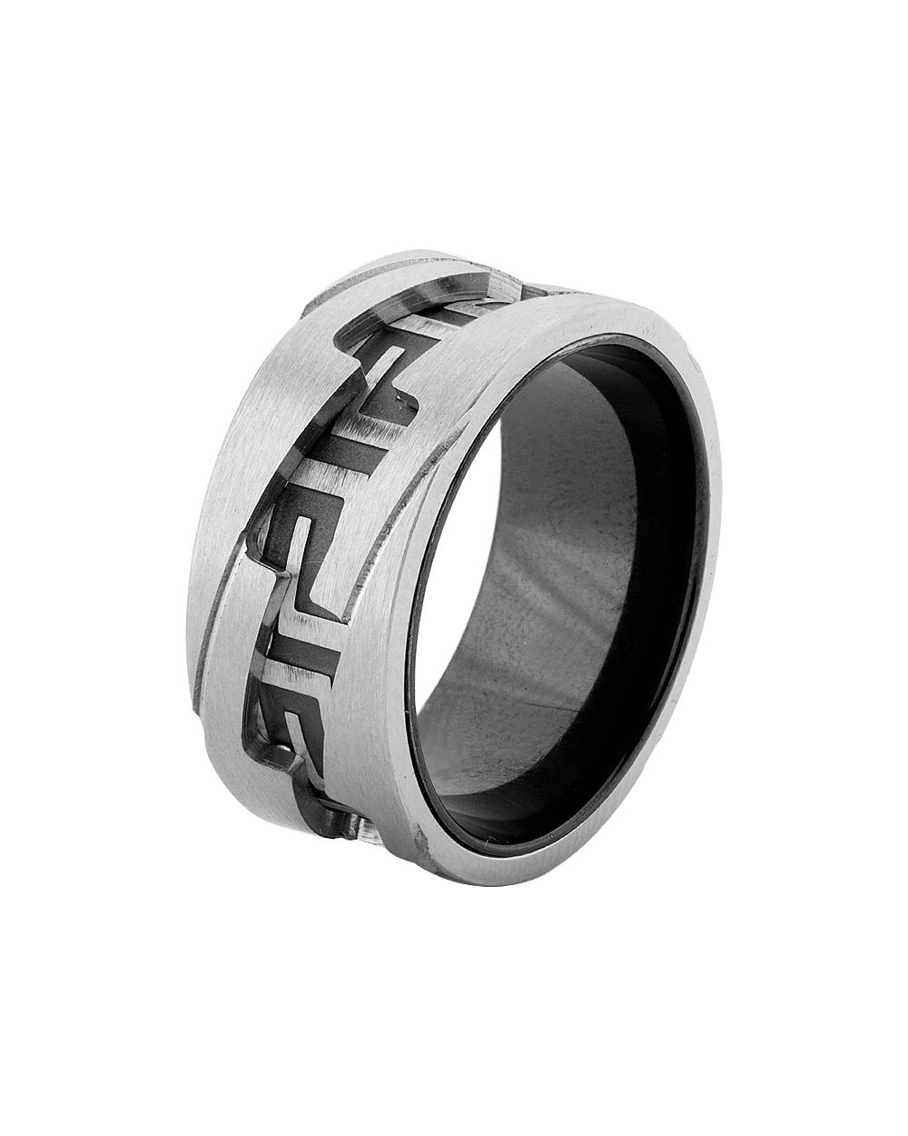 Buy Dare by Voylla Classy Ring For Men with Silver Plating For Men ...