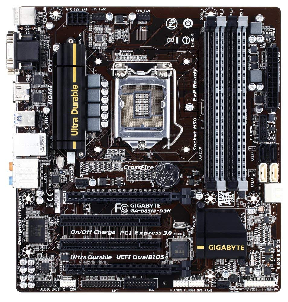 Buy Gaming GIGABYTE GA-B85M-D3H LGA 1150 HDMI SATA 3 USB 3 Micro ATX ...