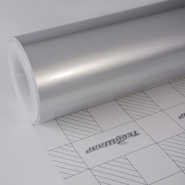 Buy 24x200 Inches Metallic Silver Glossy Vinyl Car Wrap Sheet Roll Film ...