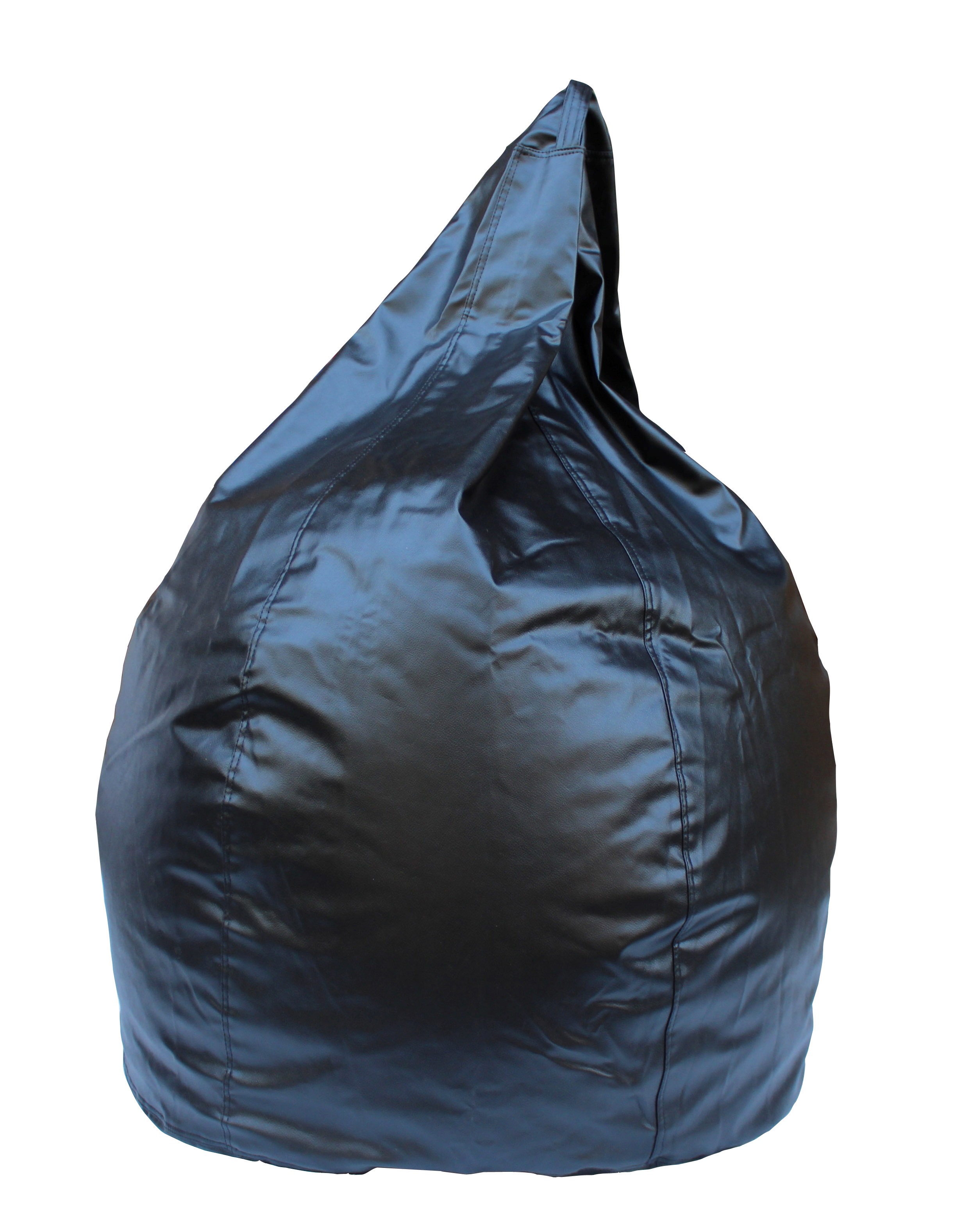 Buy Earthwood Leather Bean Bag Black XXL With Beans Online ₹3499