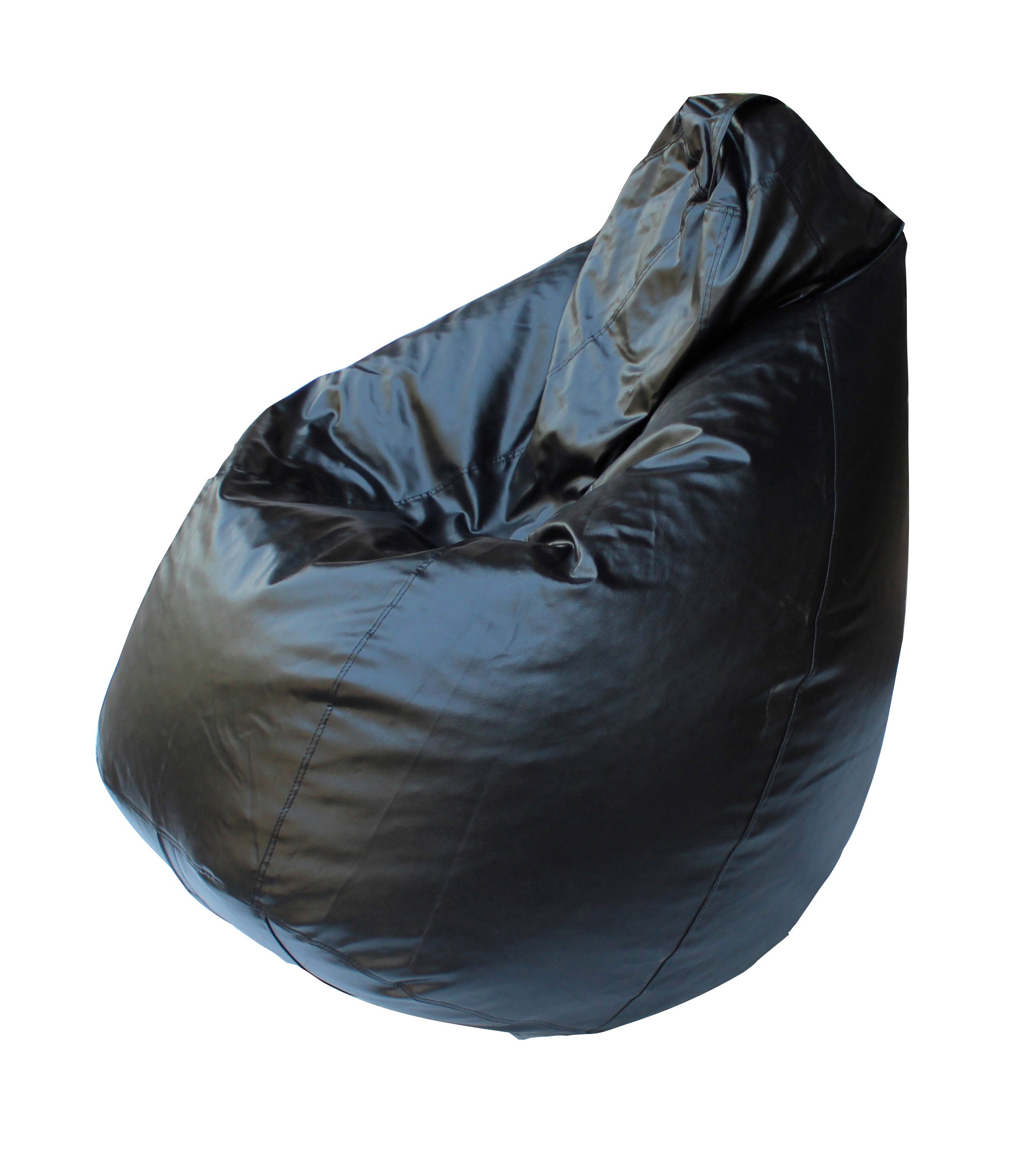 Buy Earthwood Leather Bean Bag Black XXL With Beans Online ₹3499
