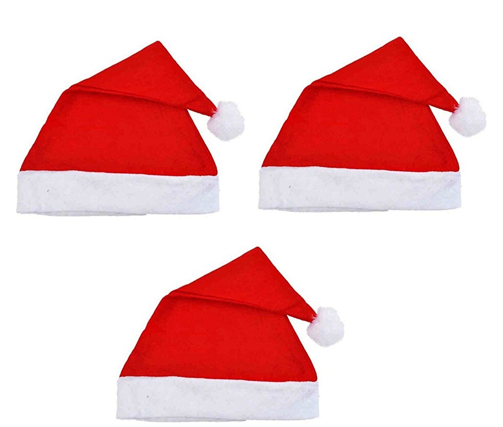 Buy Pack of 3 pcs Christmas Santa Cap Online @ ₹199 from ShopClues