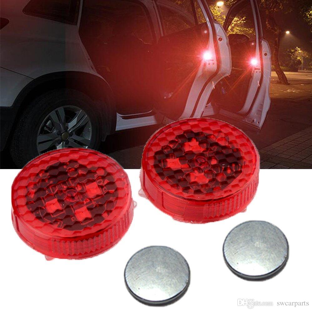 Buy Universal 2 Wireless Car Door Lights With Red Strobe Flashing Led