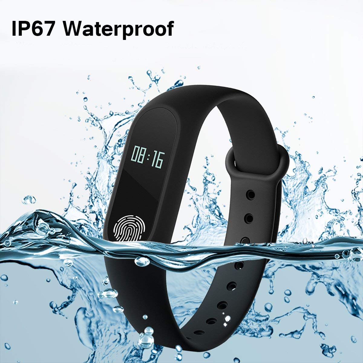 m2 waterproof heart monitoring fitness smart band