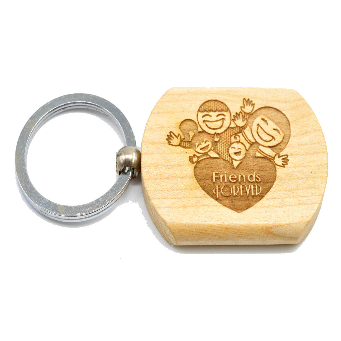 Buy Faynci Friends Forever Designed Engraved Handcrafted Wooden Key ...