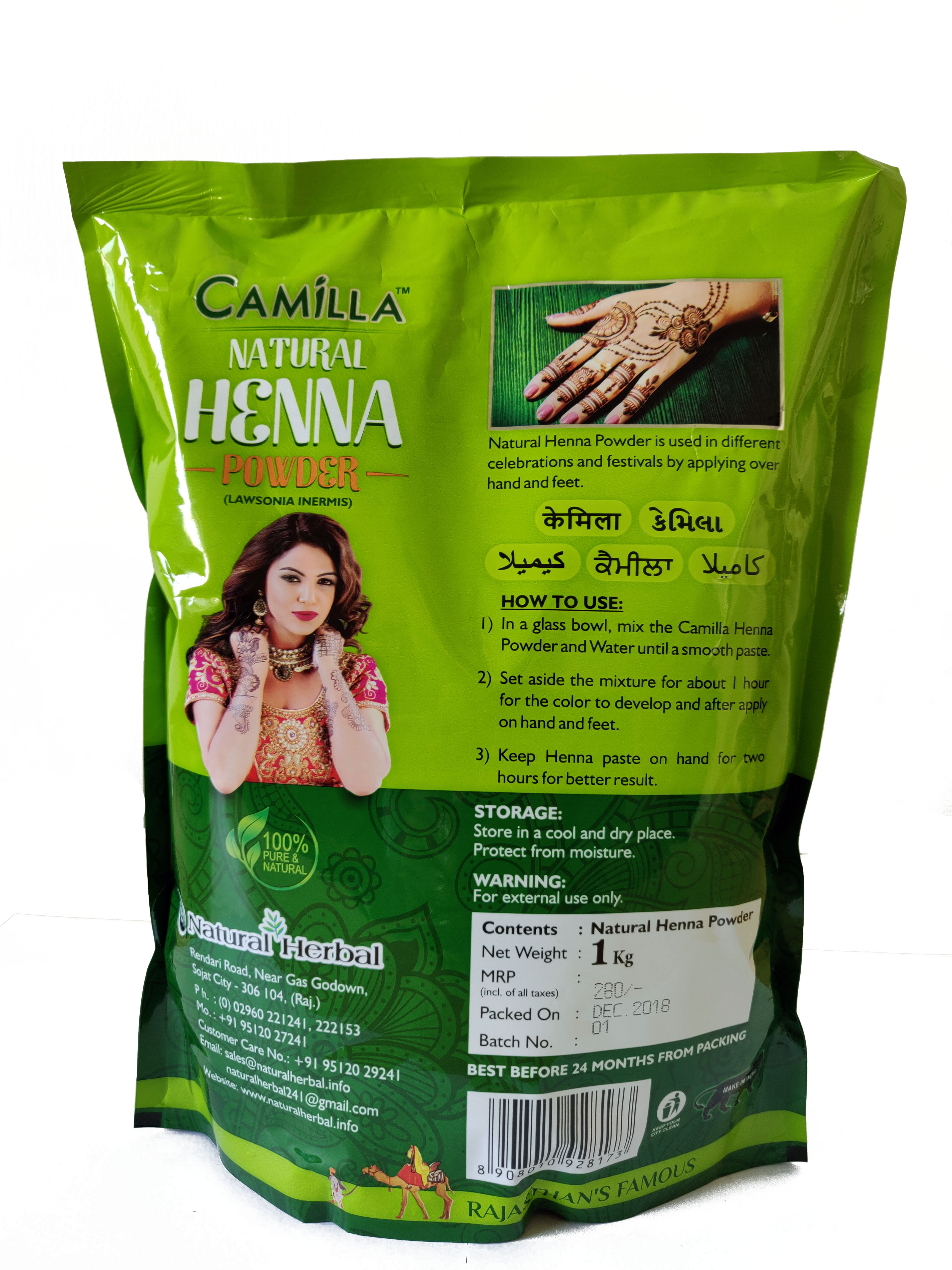Buy Natural Henna Powder (1 Kg) Online ₹280 from ShopClues