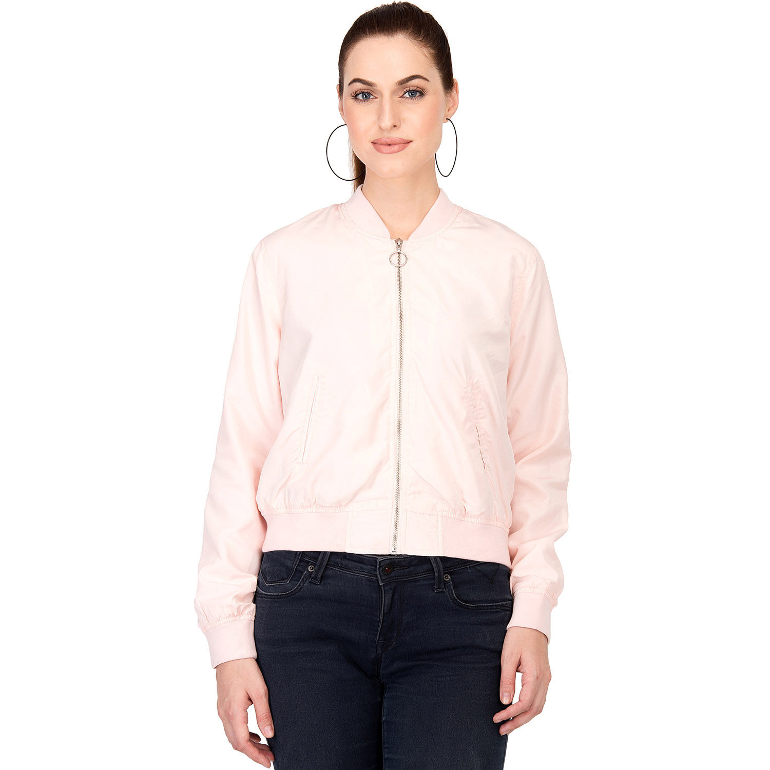 Kotty Women's Pink Full Sleeve Paddle Jacket