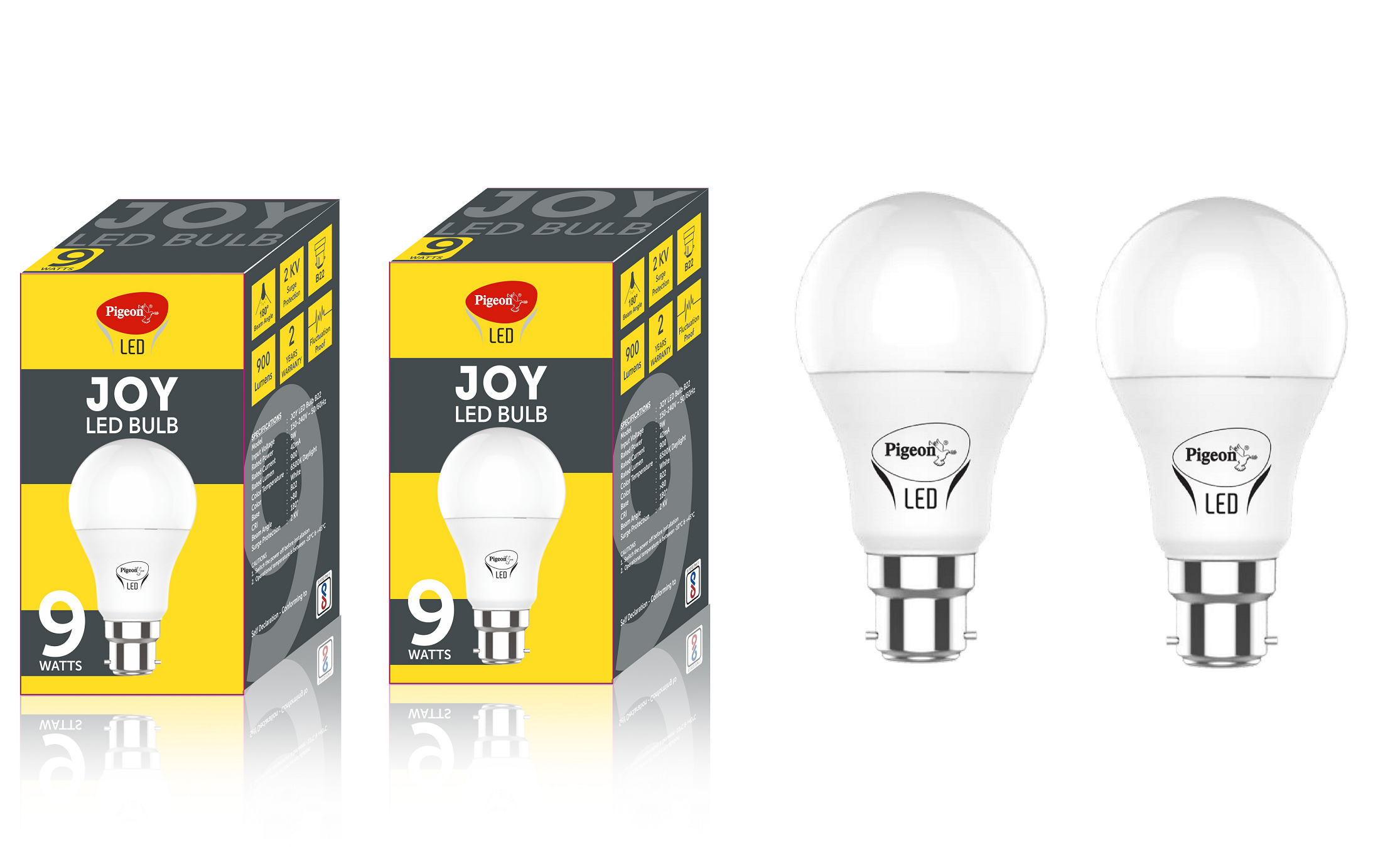 buy-pigeon-led-joy-bulb-9w-cool-day-light-pack-of-2-online-318