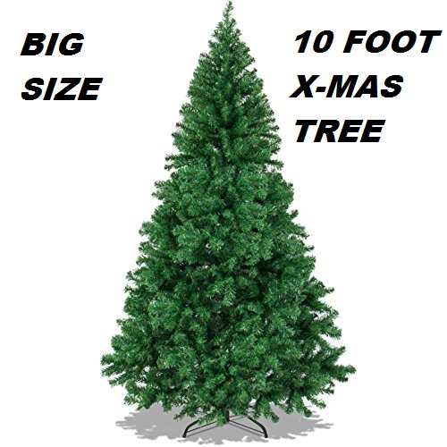 Buy UNIQUE - 10 FOOT BIGGEST SIZE XMAS TREE - METAL STAND - 10 FEET ...